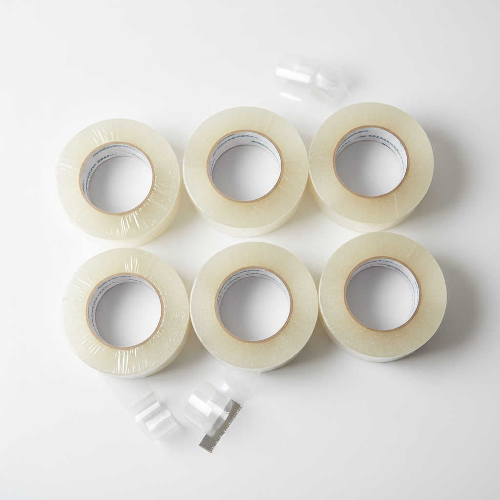 Heavy-Duty Packaging Tape (6 Rolls)