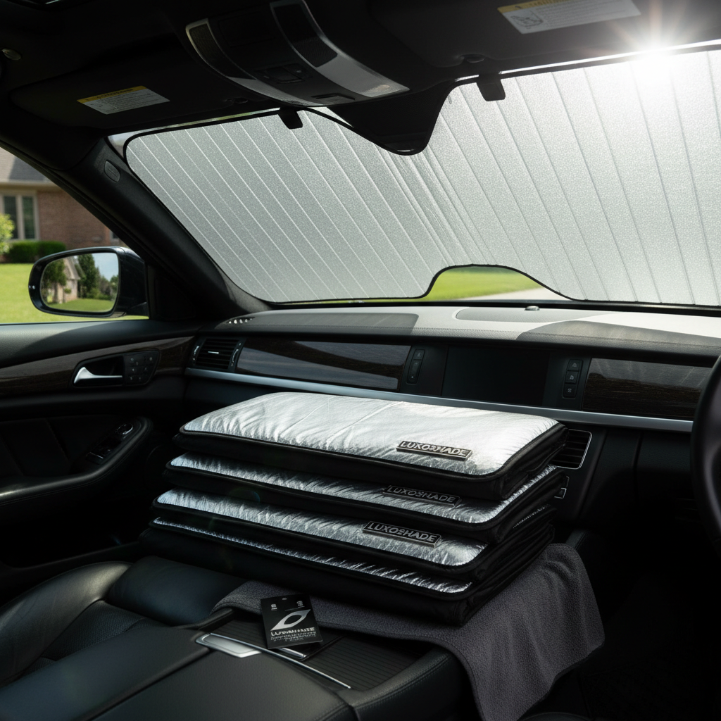Premium Car Window Sun Shades (Set of 4)