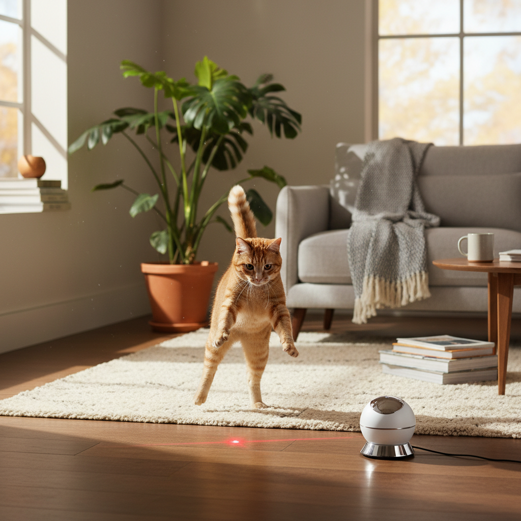 Automatic Cat Laser Toy — Hands-Free Interactive Play